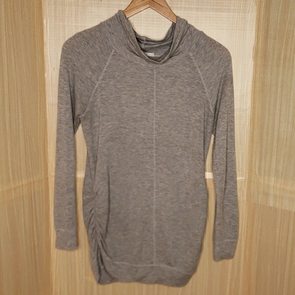 Femme Maternity Womens Cowl Neck Long Sleeve Tunic